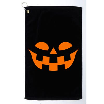 Jack O Lantern Scary Spookey Face Golf Towel