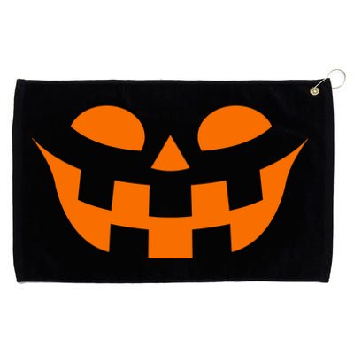 Jack O Lantern Scary Spookey Face Grommeted Golf Towel