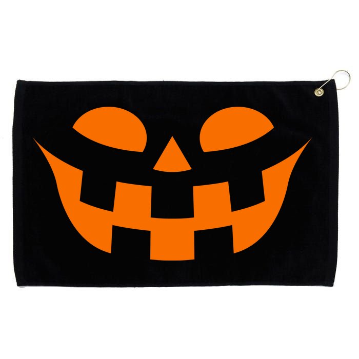 Jack O Lantern Scary Spookey Face Grommeted Golf Towel