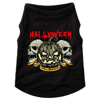 Jack o Lantern Skulls Halloween Doggie Tank