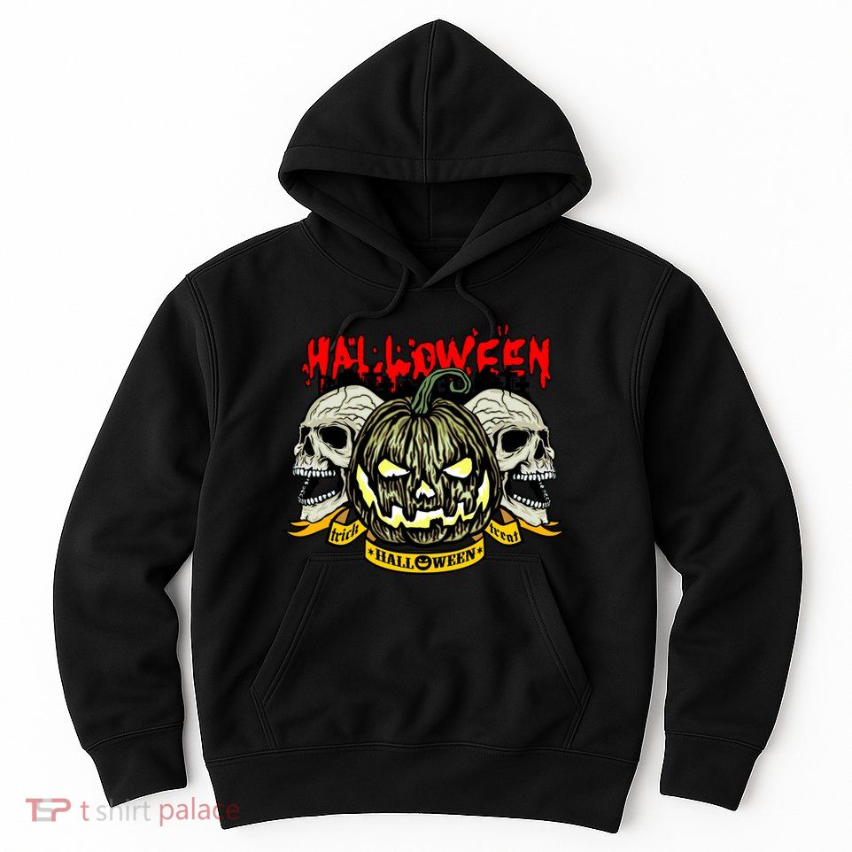 Jack o Lantern Skulls Halloween Hoodie
