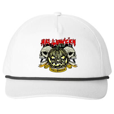 Jack o Lantern Skulls Halloween Snapback Five-Panel Rope Hat