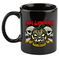 Jack o Lantern Skulls Halloween 11oz C Handle Ceramic Mug