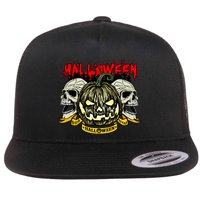 Jack o Lantern Skulls Halloween Flatbill Hat
