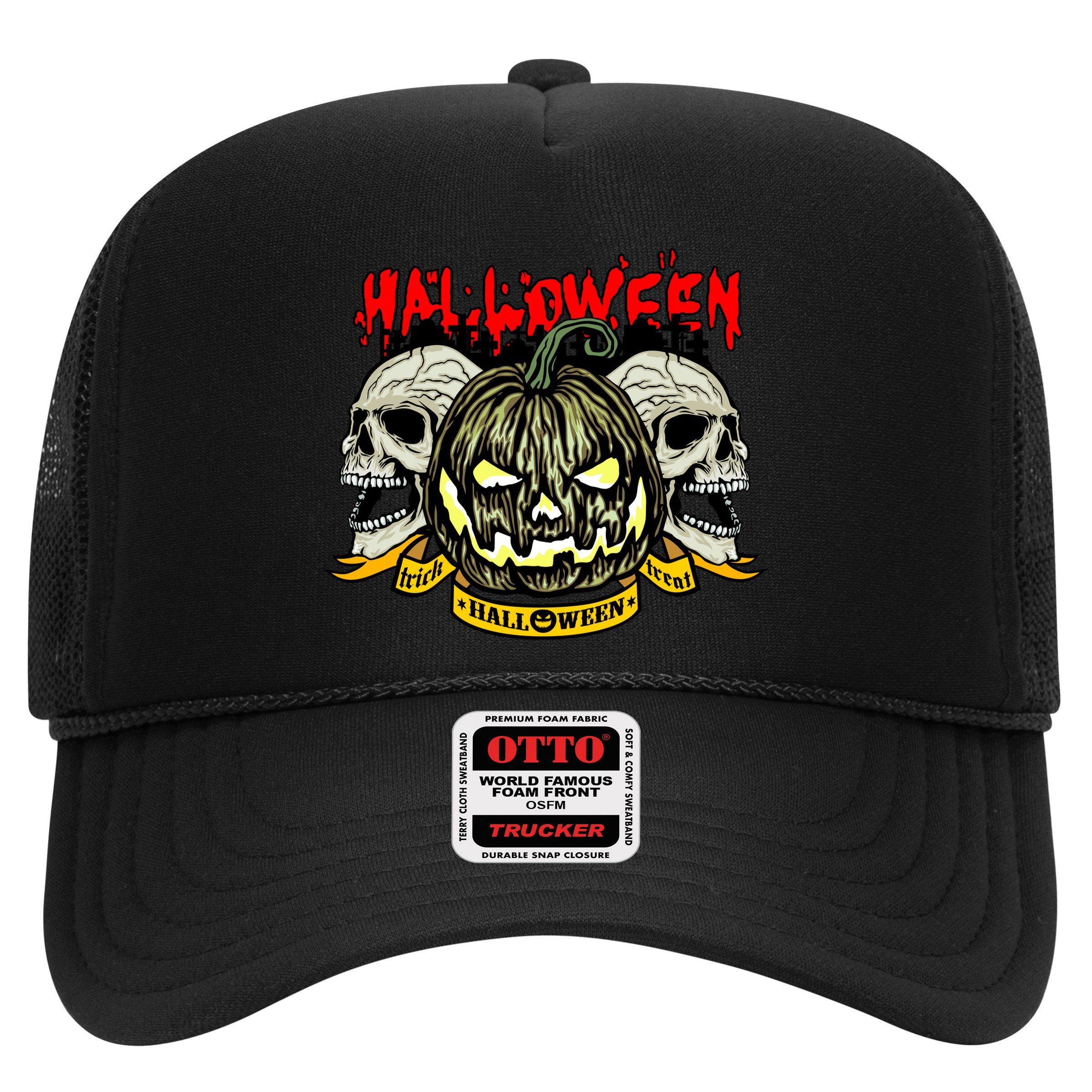 Jack o Lantern Skulls Halloween Hat