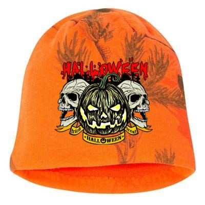 Jack o Lantern Skulls Halloween Kati - Camo Knit Beanie