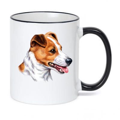 Jack Russell Dog 11oz Black Color Changing Mug