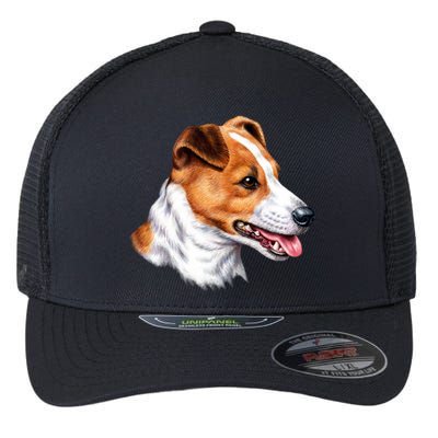 Jack Russell Dog Flexfit Unipanel Trucker Cap