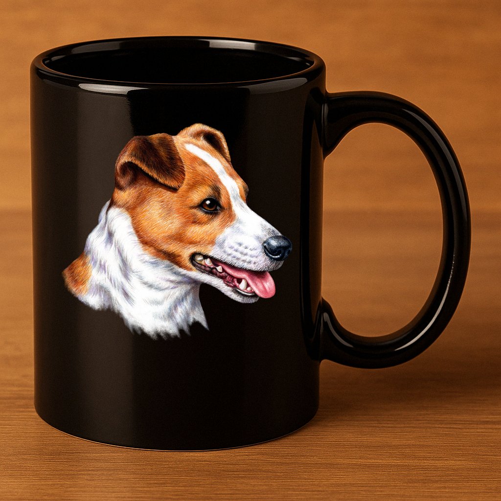 Jack Russell Dog 11oz C Handle Ceramic Mug