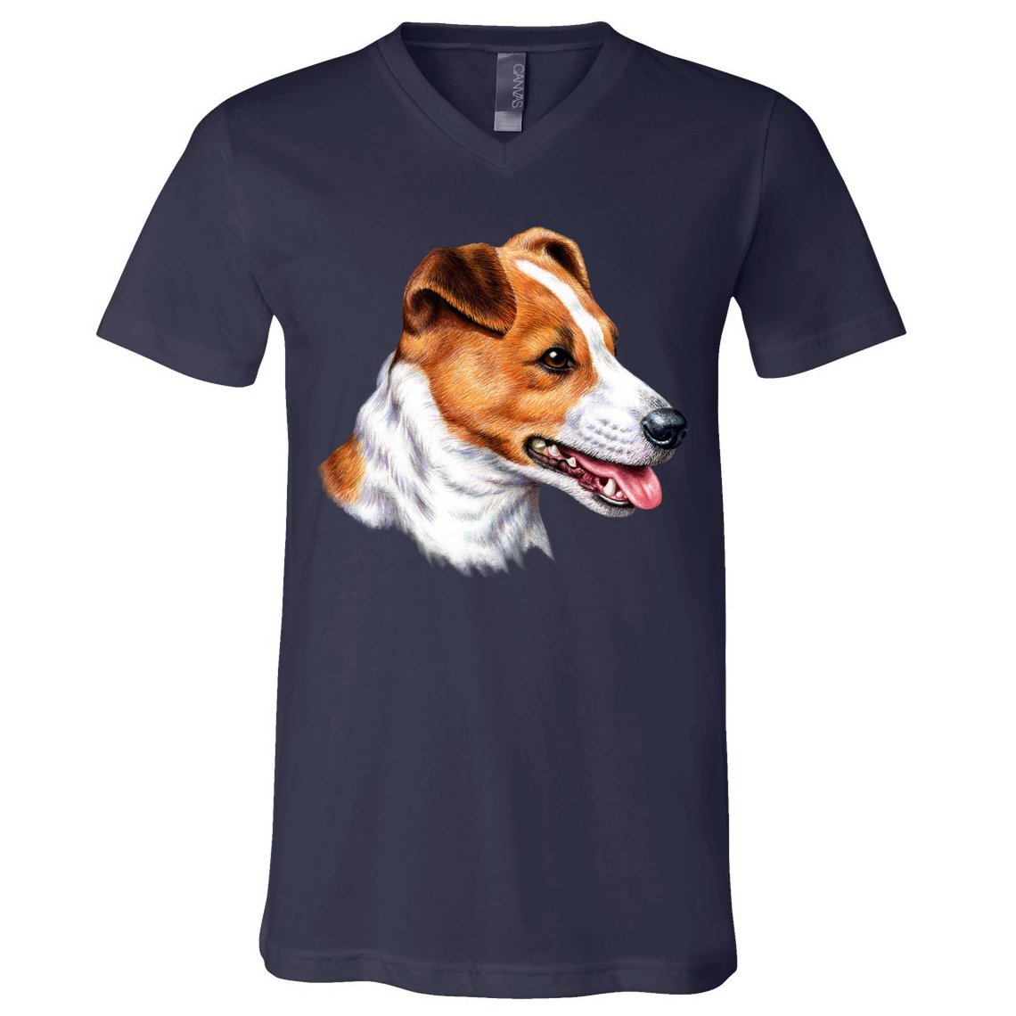 Jack Russell Dog V-Neck T-Shirt