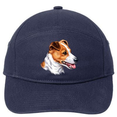 Jack Russell Dog 7-Panel Snapback Hat