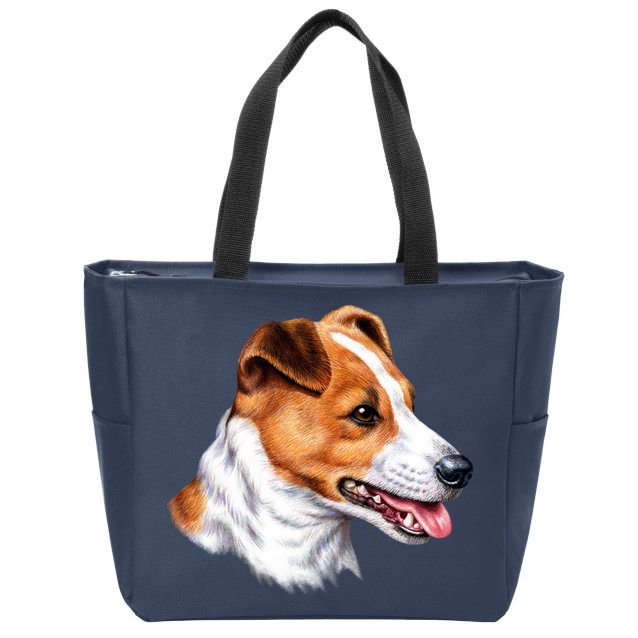 Jack Russell Dog Zip Tote Bag