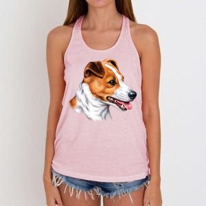 Jack Russell Dog Women's Knotted Racerback Tank