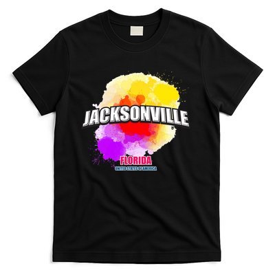 Jacksonville Colorful Retro Logo T-Shirt