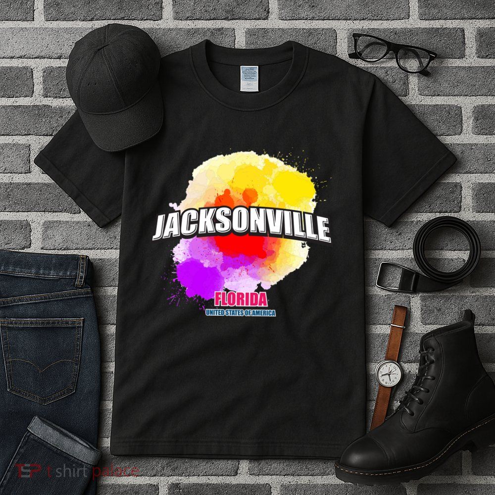 Jacksonville Colorful Retro Logo Tall T-Shirt