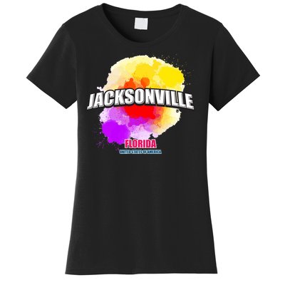 Jacksonville Colorful Retro Logo Women's T-Shirt