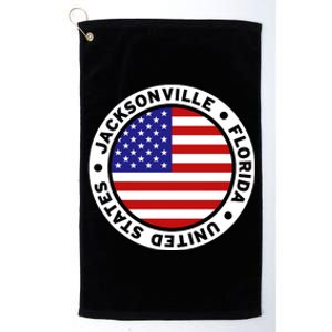 Jacksonville Florida USA Platinum Collection Golf Towel