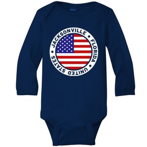 Jacksonville Florida USA Baby Long Sleeve Bodysuit