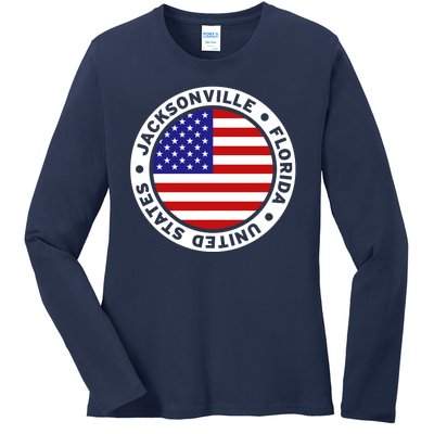 Jacksonville Florida USA Ladies Long Sleeve Shirt