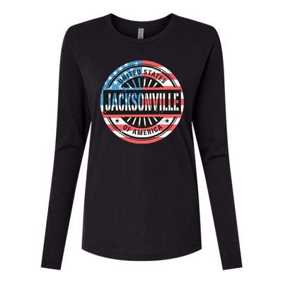 Jacksonville USA Womens Cotton Relaxed Long Sleeve T-Shirt