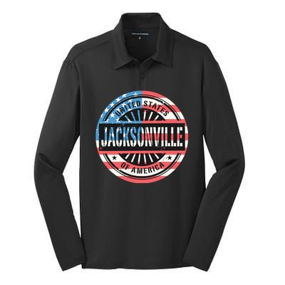 Jacksonville USA Silk Touch Performance Long Sleeve Polo