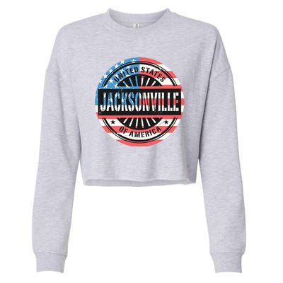 Jacksonville USA Cropped Pullover Crew