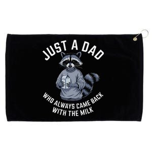 Just A Dad Who Always Came Back With The Milk FatherS Day Grommeted Golf Towel