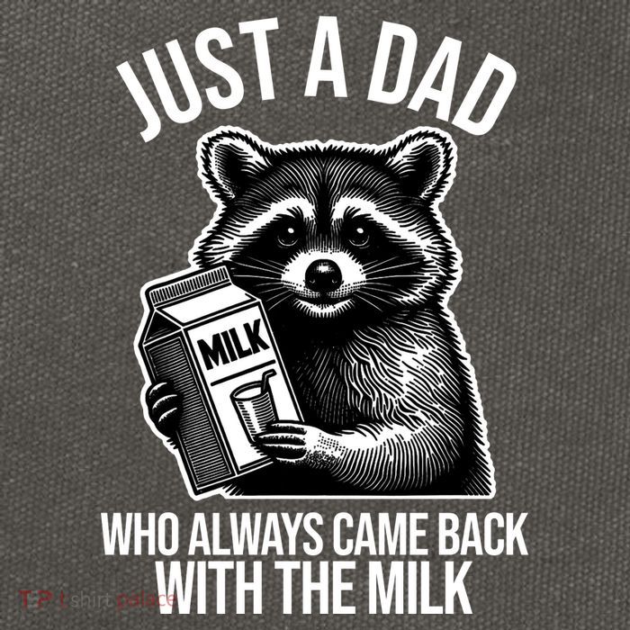 Just A Dad Who Always Came Back With The Milk Funny Cotton Canvas Backpack