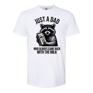 Just A Dad Who Always Came Back With The Milk Funny Softstyle CVC T-Shirt