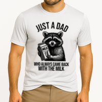Just A Dad Who Always Came Back With The Milk Funny Performance Shirt