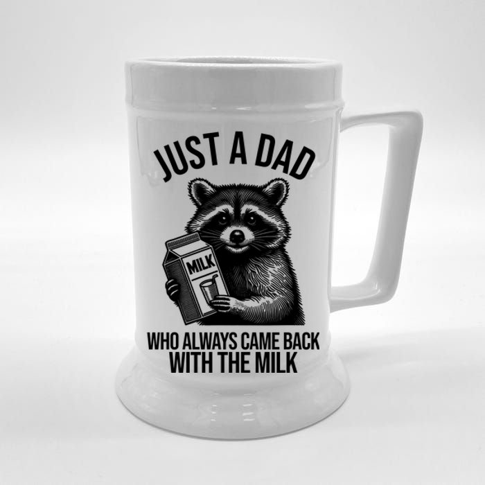 Just A Dad Who Always Came Back With The Milk Funny Beer Stein