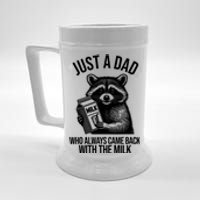 Just A Dad Who Always Came Back With The Milk Funny Beer Stein