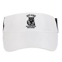 Just A Dad Who Always Came Back With The Milk Funny Adult Drive Performance Visor