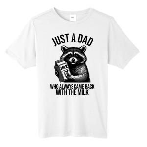 Just A Dad Who Always Came Back With The Milk Funny Tall Fusion ChromaSoft Performance T-Shirt