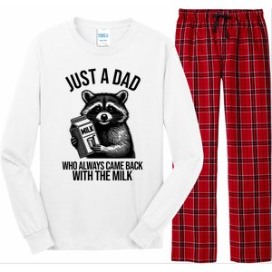 Just A Dad Who Always Came Back With The Milk Funny Long Sleeve Pajama Set