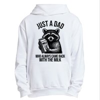 Just A Dad Who Always Came Back With The Milk Funny Urban Pullover Hoodie