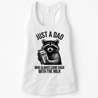 Just A Dad Who Always Came Back With The Milk Funny Womens Tank Top