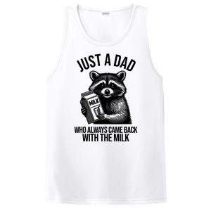 Just A Dad Who Always Came Back With The Milk Funny PosiCharge Competitor Tank