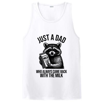Just A Dad Who Always Came Back With The Milk Funny PosiCharge Competitor Tank