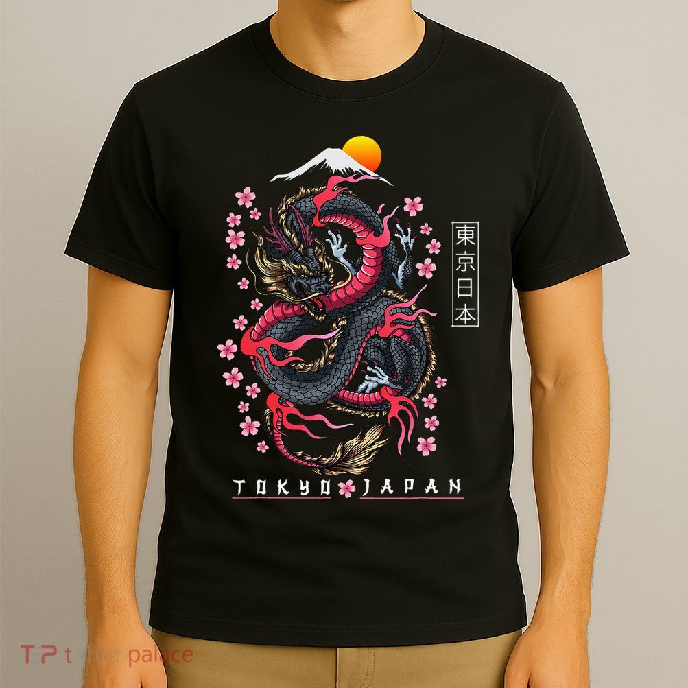 Japanese Aesthetic Dragon Tokyo Japan T-Shirt