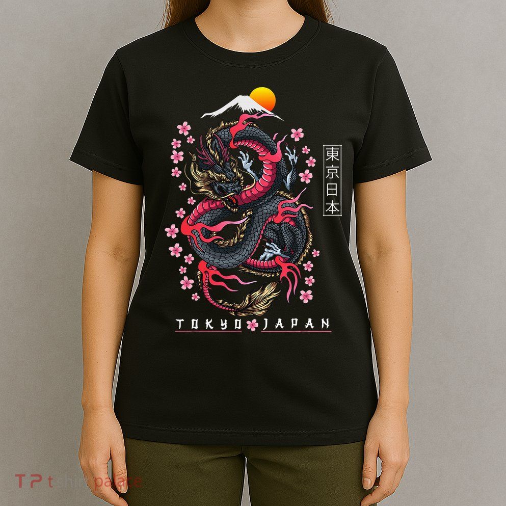 Japanese Aesthetic Dragon Tokyo Japan T-Shirt
