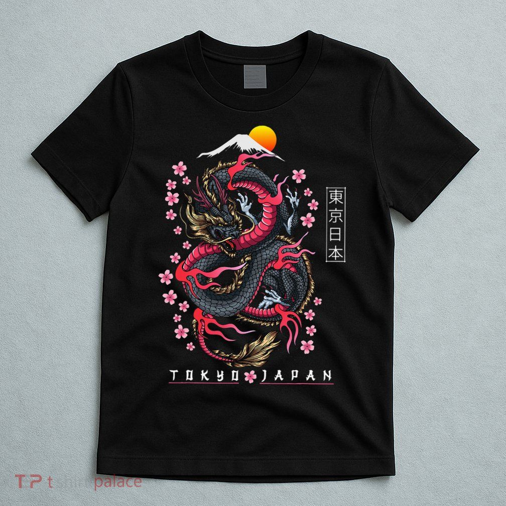 Japanese Aesthetic Dragon Tokyo Japan T-Shirt