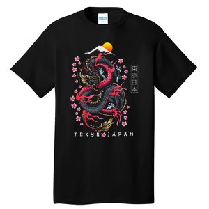 Japanese Aesthetic Dragon Tokyo Japan Tall T-Shirt