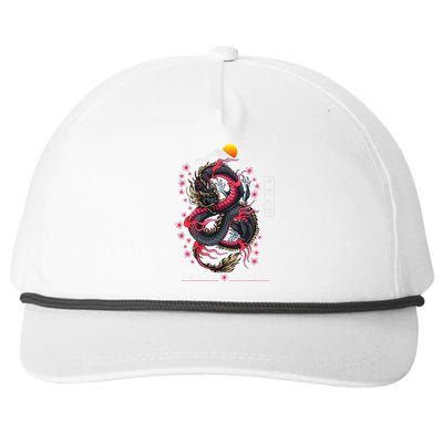 Japanese Aesthetic Dragon Tokyo Japan Snapback Five-Panel Rope Hat