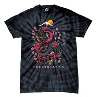 Japanese Aesthetic Dragon Tokyo Japan Tie-Dye T-Shirt