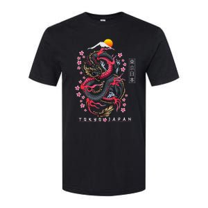 Japanese Aesthetic Dragon Tokyo Japan Softstyle CVC T-Shirt