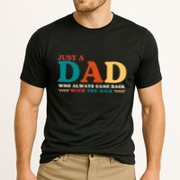 Just A Dad Who Always Came Back With The Milk FatherS Day Cooling Performance Crew T-Shirt