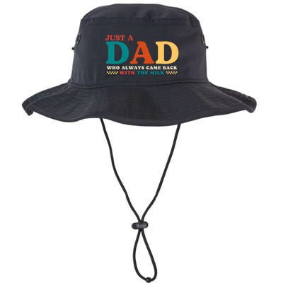 Just A Dad Who Always Came Back With The Milk FatherS Day Bucket Hat