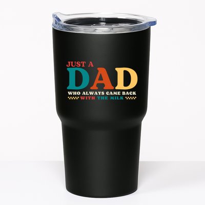 Just A Dad Who Always Came Back With The Milk FatherS Day Tumbler