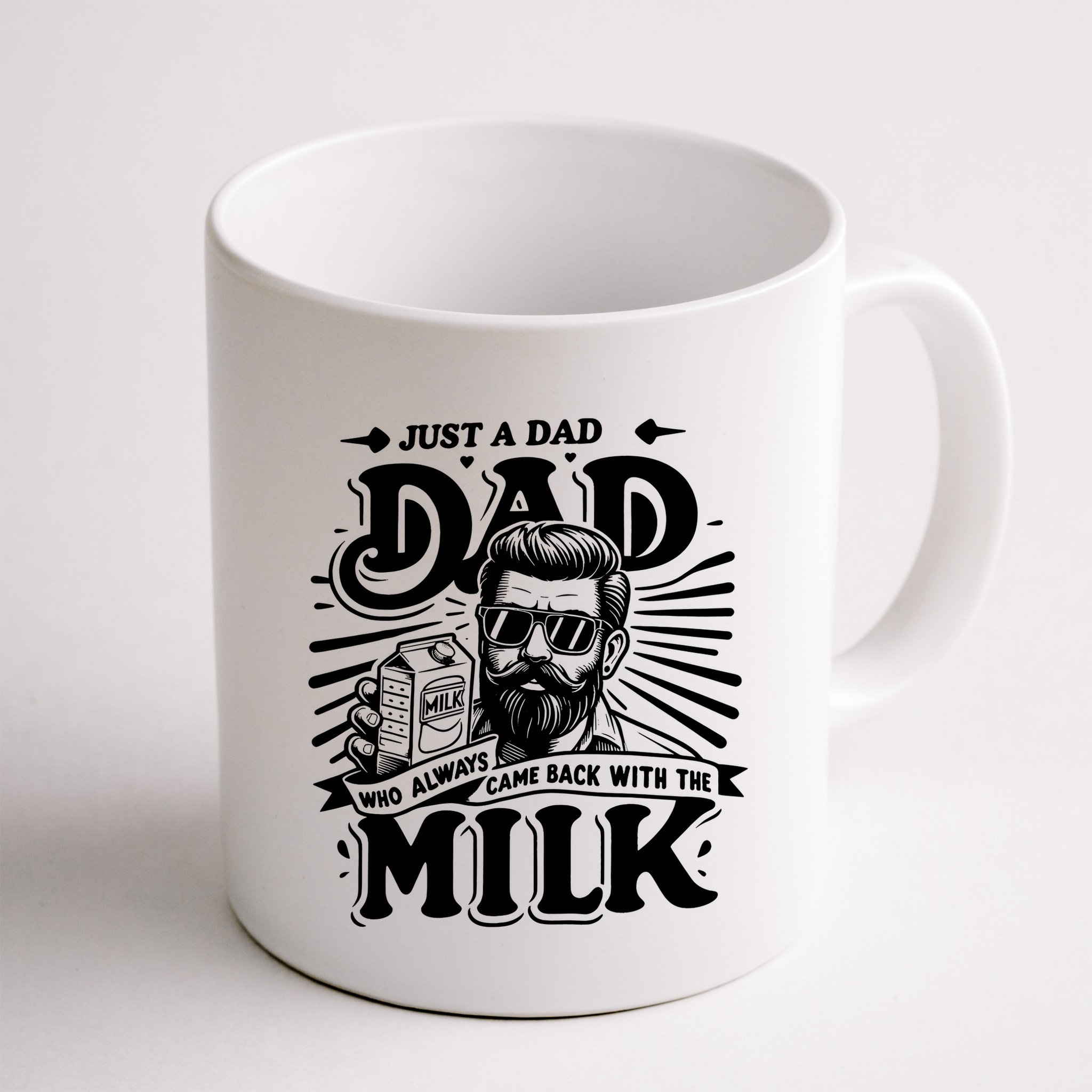 Just A Dad Who Always Came Back With The Milk Funny Father Day Mug